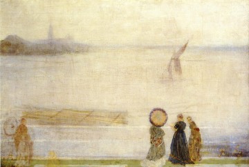  Houses Oil Painting - Battersea Reach from Lindsey Houses James Abbott McNeill Whistler